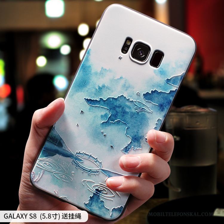 Samsung Galaxy S8 Silikon Fallskydd Kinesisk Stil Kreativa Personlighet All Inclusive Skal Telefon