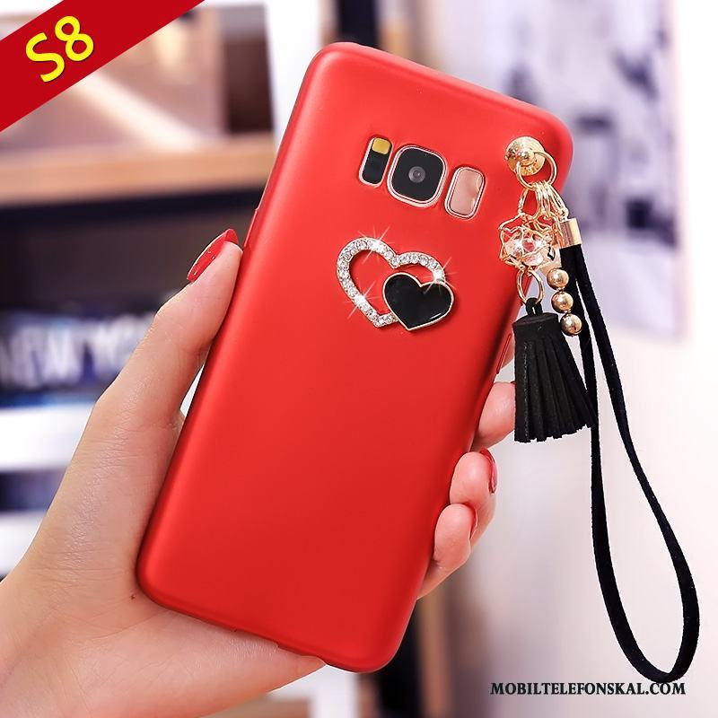 Samsung Galaxy S8 Silikon Skydd Svart Nubuck Fodral Skal Telefon All Inclusive