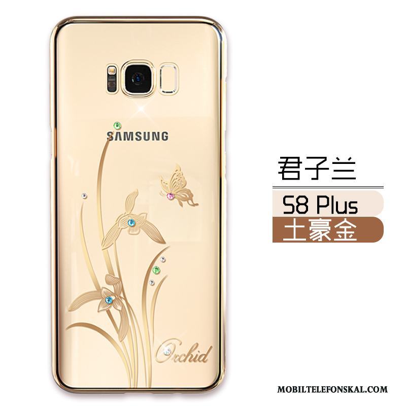 Samsung Galaxy S8+ Skal Fallskydd Strass Stjärna Lyxiga Transparent Fodral Guld