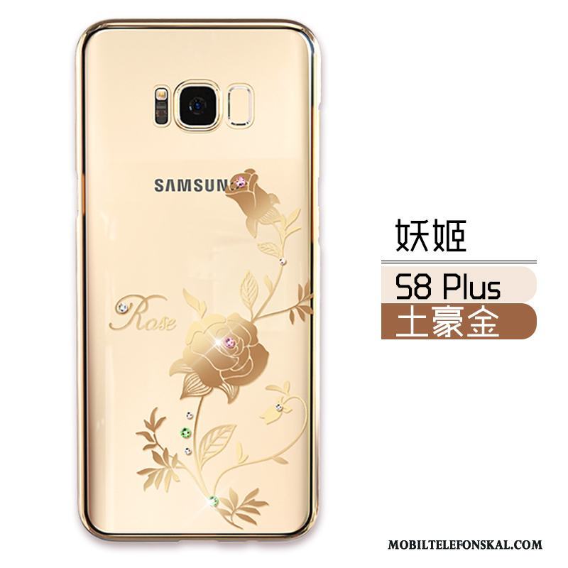 Samsung Galaxy S8+ Skal Fallskydd Strass Stjärna Lyxiga Transparent Fodral Guld