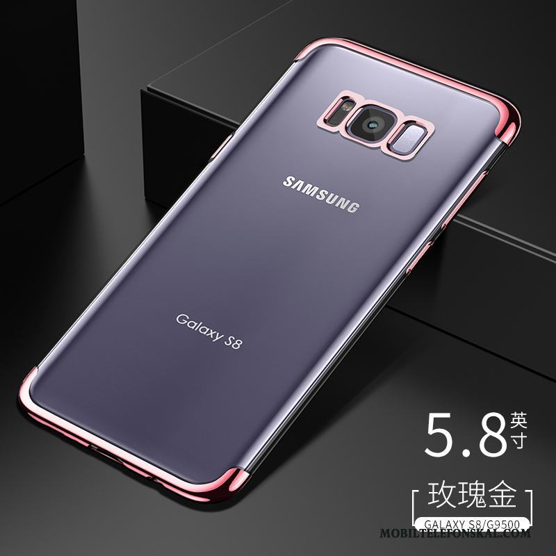 Samsung Galaxy S8 Skal Kreativa Stjärna All Inclusive Silver Silikon Fodral Transparent
