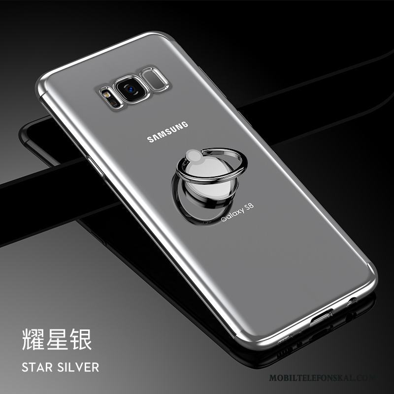 Samsung Galaxy S8 Skal Kreativa Stjärna All Inclusive Silver Silikon Fodral Transparent