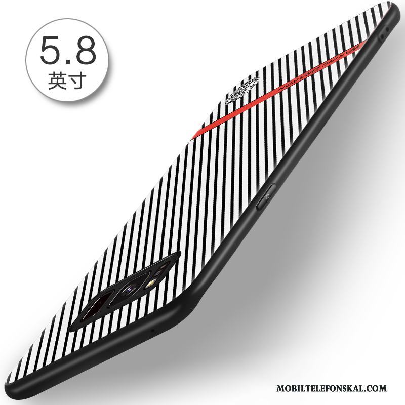 Samsung Galaxy S8+ Skal Lätt Business Röd Skydd Nubuck Fodral Glidskydds