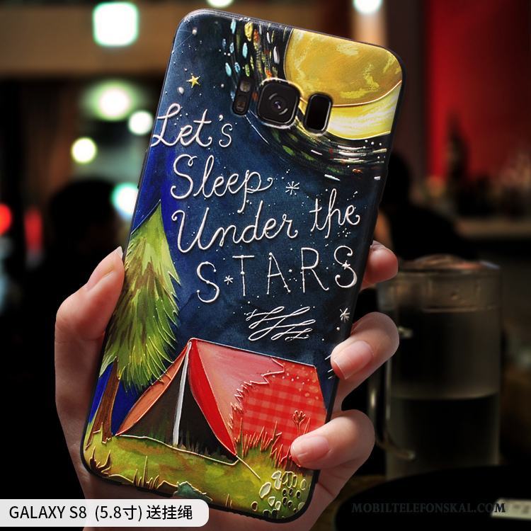 Samsung Galaxy S8 Skal Mjuk Fodral Purpur Silikon Personlighet Stjärna All Inclusive