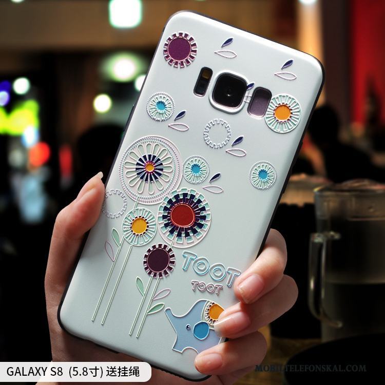 Samsung Galaxy S8 Skal Skydd Silikon Mjuk Hängsmycken Kreativa Fodral Mörkgrön