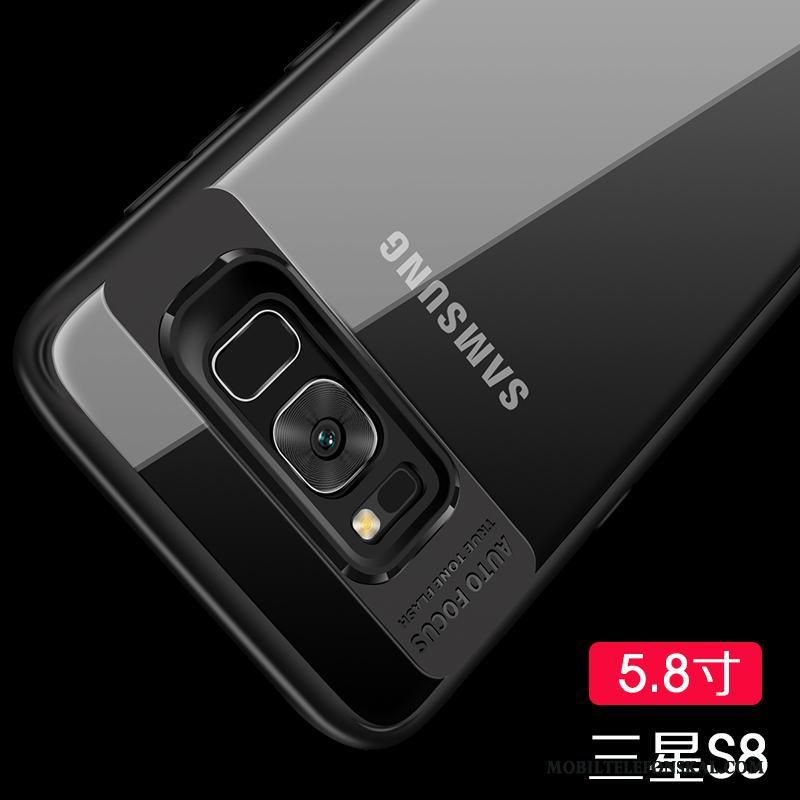 Samsung Galaxy S8 Skal Telefon Stjärna Fodral Fallskydd Blå Silikon