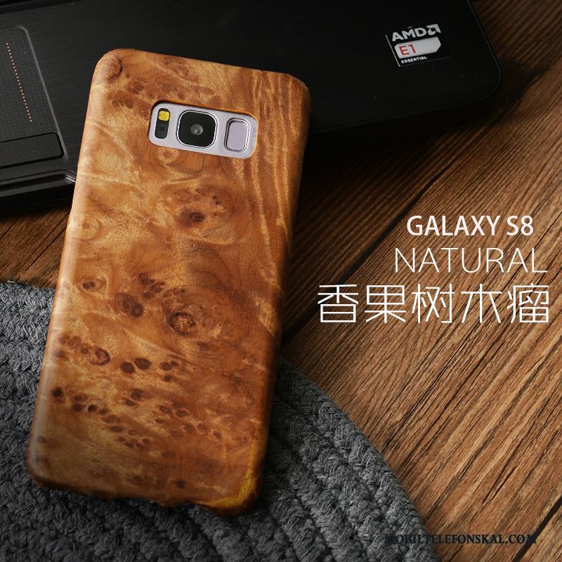 Samsung Galaxy S8 Skal Telefon Stjärna Färg Gåva Skydd Fodral Massivt Trä