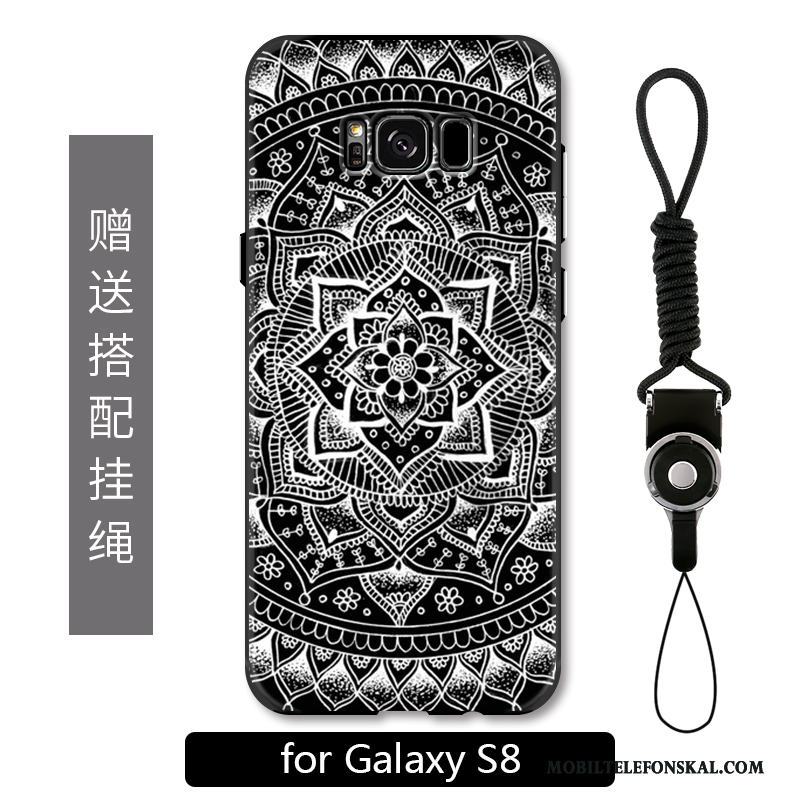 Samsung Galaxy S8 Skal Totem Lättnad Blå Fodral Stjärna Skydd Personlighet