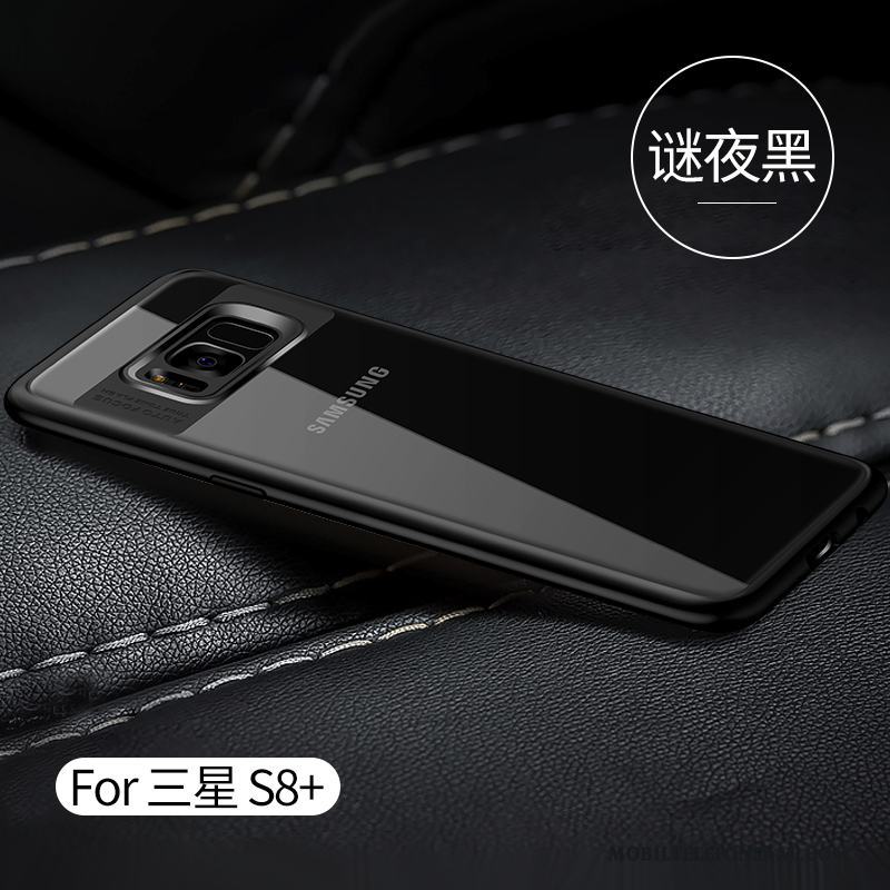 Samsung Galaxy S8+ Skal Transparent Skydd Rosa Trend Silikon Stjärna Fodral