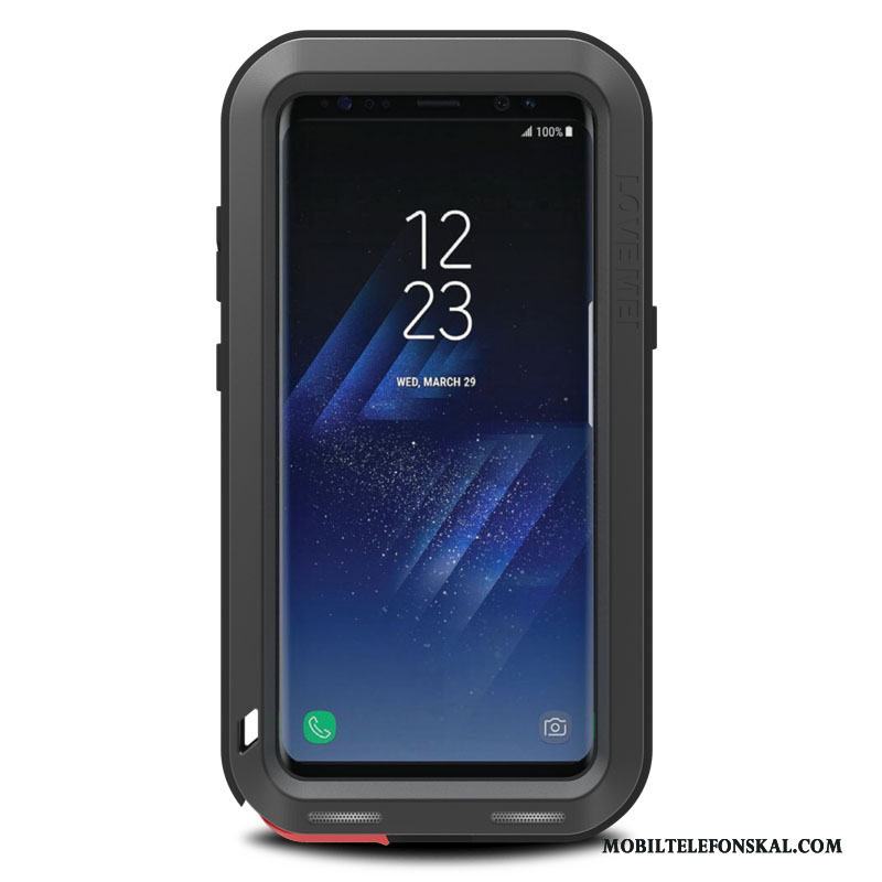 Samsung Galaxy S8+ Skal Tre Försvar Stjärna Grå Mobil Telefon Skydd Fallskydd