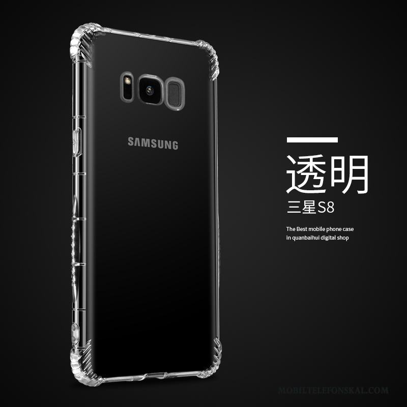 Samsung Galaxy S8 Skydd Transparent Stjärna Fallskydd Silikon All Inclusive Skal