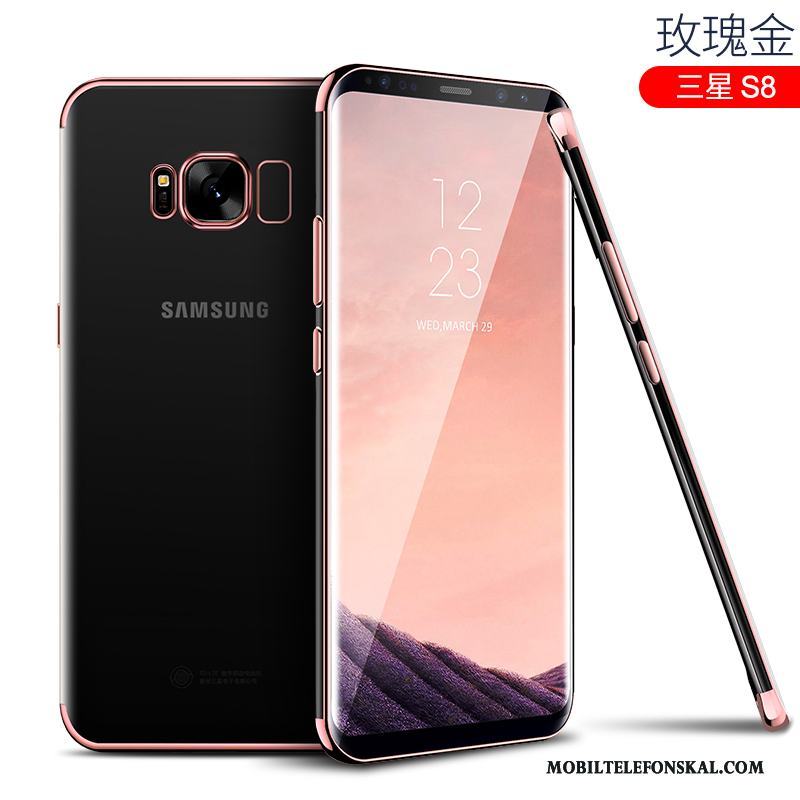 Samsung Galaxy S8 Slim Blå Skal Telefon Mjuk Fodral Stjärna Transparent