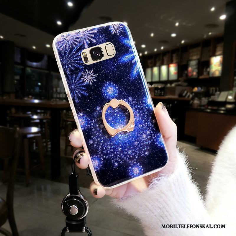 Samsung Galaxy S8+ Snö Kreativa Skal Telefon Purpur Fodral Personlighet Mjuk