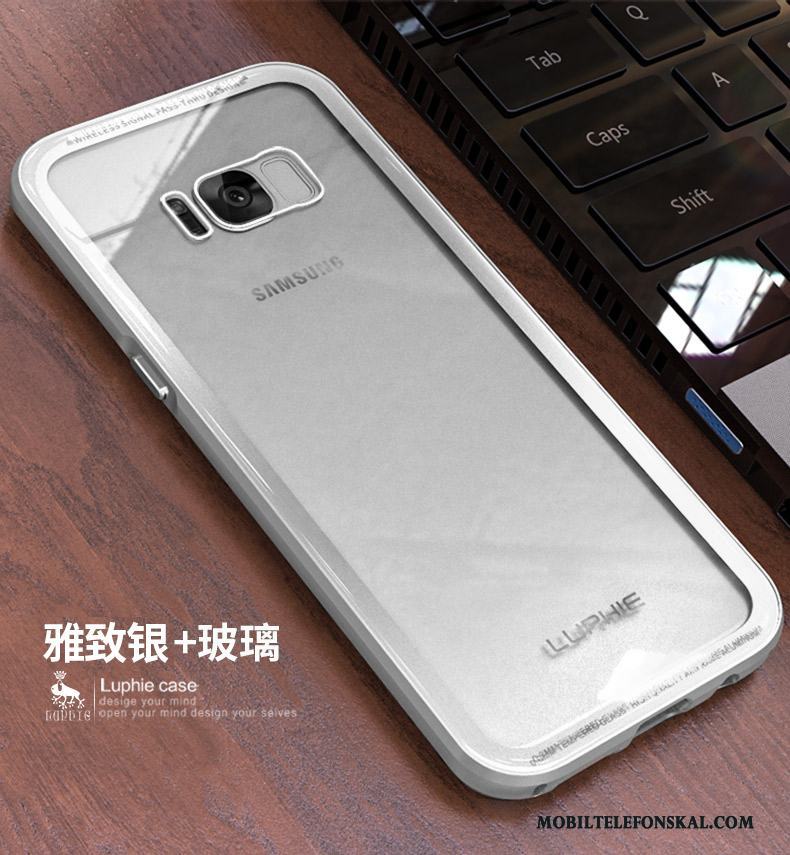 Samsung Galaxy S8+ Stjärna Härdat Glas Kreativa Skydd Metall Skal Telefon Fodral