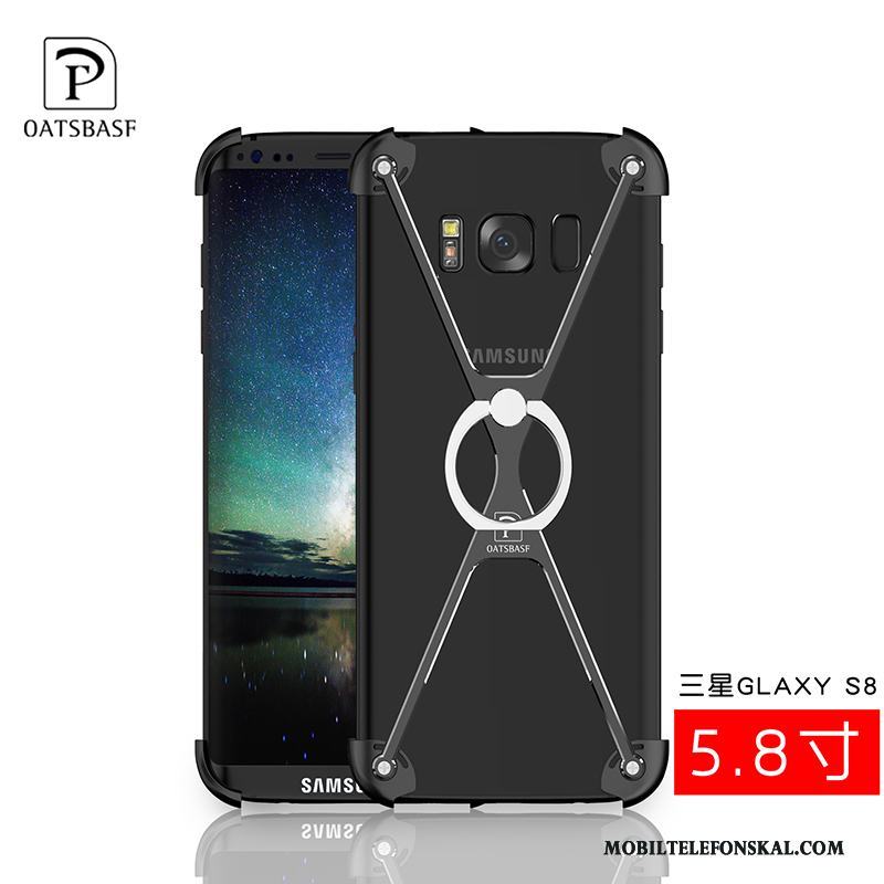 Samsung Galaxy S8 Stjärna Purpur Frame Trend Metall Enkel Skal Telefon