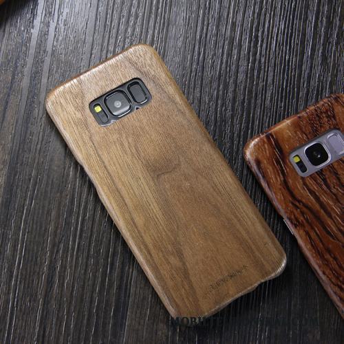 Samsung Galaxy S8+ Wood Stjärna Trend Varumärke Slim Fodral Svart Skal Telefon