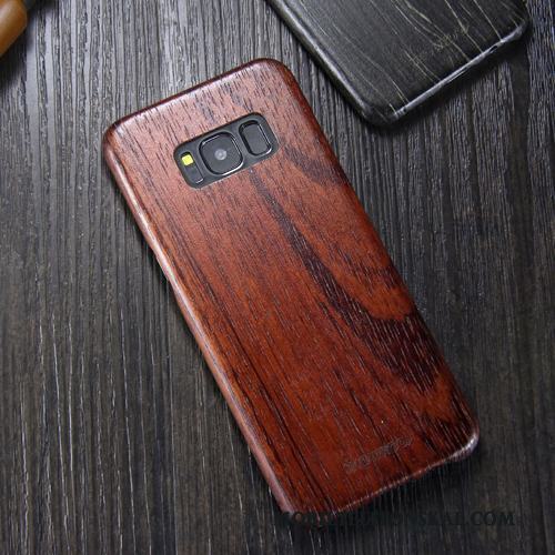 Samsung Galaxy S8+ Wood Stjärna Trend Varumärke Slim Fodral Svart Skal Telefon