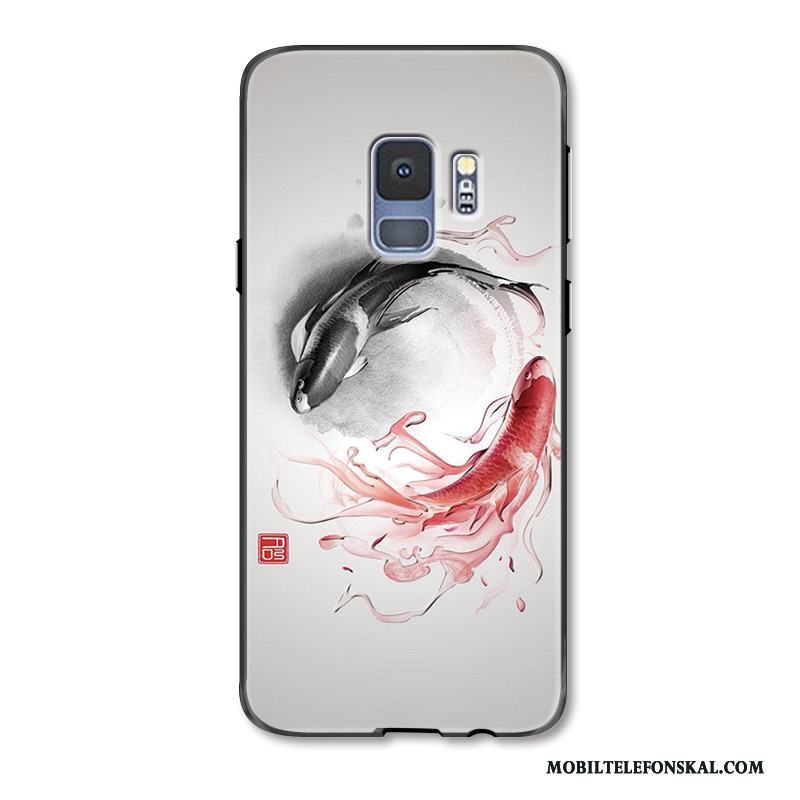 Samsung Galaxy S9 All Inclusive Lättnad Fallskydd Grön Fodral Skal Telefon Kinesisk Stil