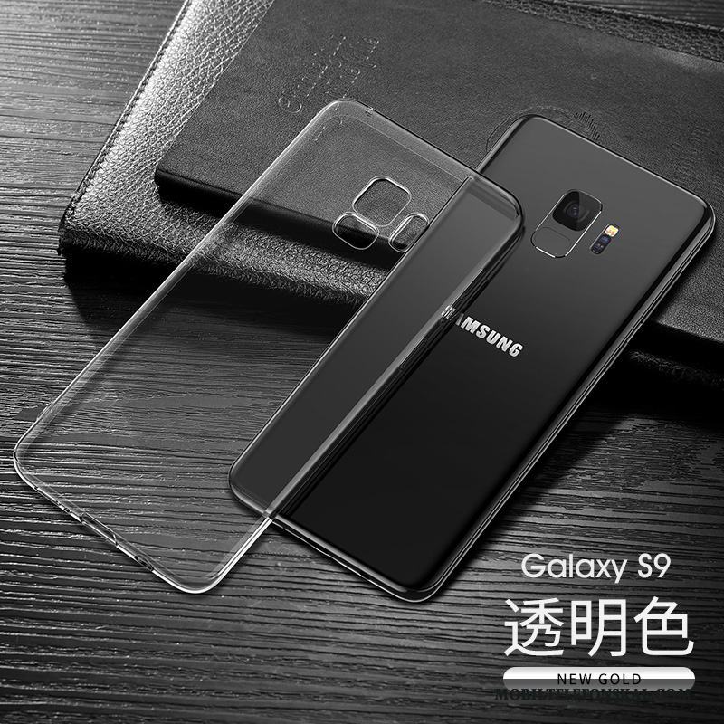 Samsung Galaxy S9 Fallskydd All Inclusive Slim Mjuk Mörkblå Transparent Skal Telefon
