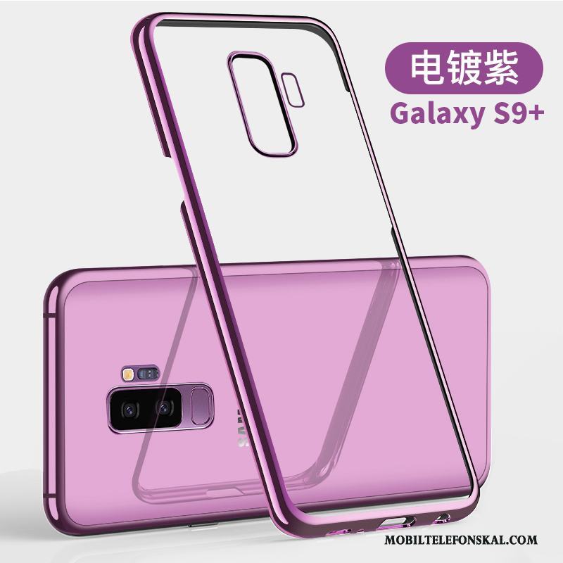 Samsung Galaxy S9+ Fallskydd Transparent Stjärna Skal Telefon All Inclusive Fodral Blå