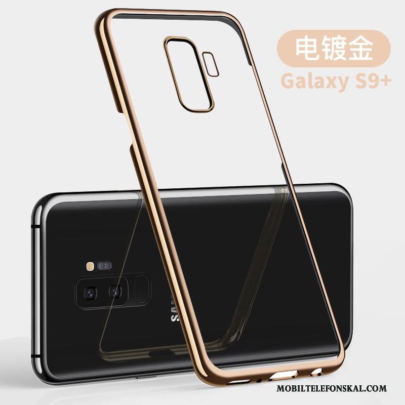 Samsung Galaxy S9+ Fallskydd Transparent Stjärna Skal Telefon All Inclusive Fodral Blå