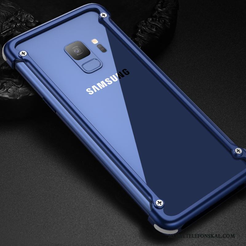 Samsung Galaxy S9+ Fallskydd Trend Varumärke Personlighet Stjärna Skal Telefon Metall Svart