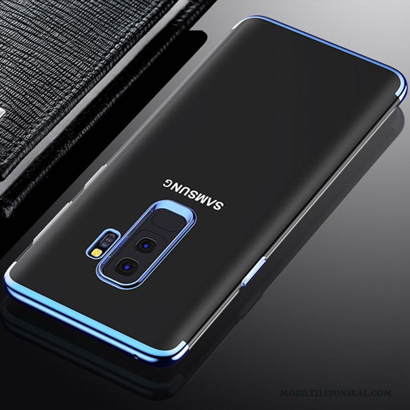 Samsung Galaxy S9 Guld Trend Transparent Fallskydd Silikon Stjärna Skal Telefon