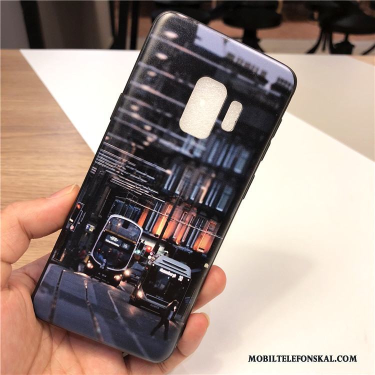 Samsung Galaxy S9+ Ljusblå Skydd Fallskydd Nubuck All Inclusive Trend Skal Telefon