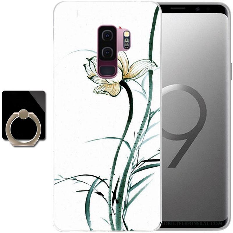 Samsung Galaxy S9+ Målade Skal Purpur Fodral Fallskydd Telefon Stjärna