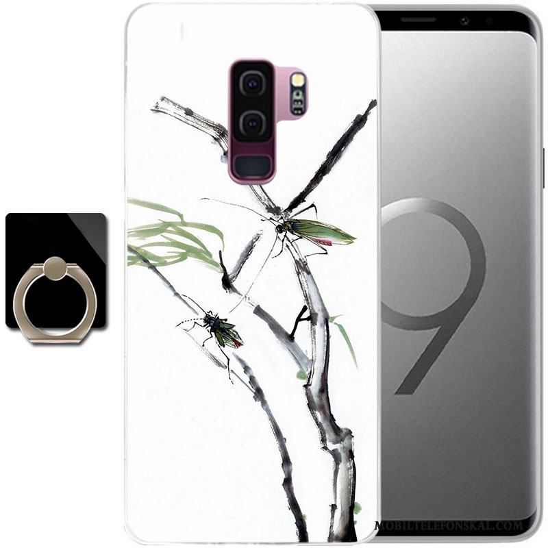 Samsung Galaxy S9+ Målade Skal Purpur Fodral Fallskydd Telefon Stjärna