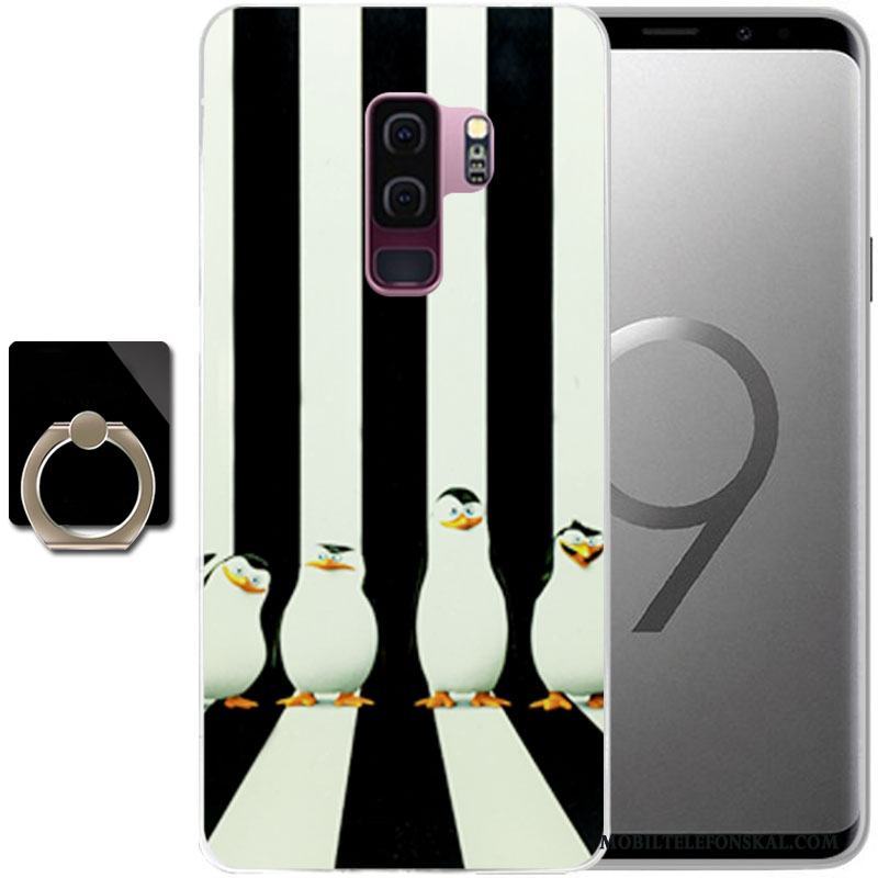 Samsung Galaxy S9+ Målade Skal Purpur Fodral Fallskydd Telefon Stjärna