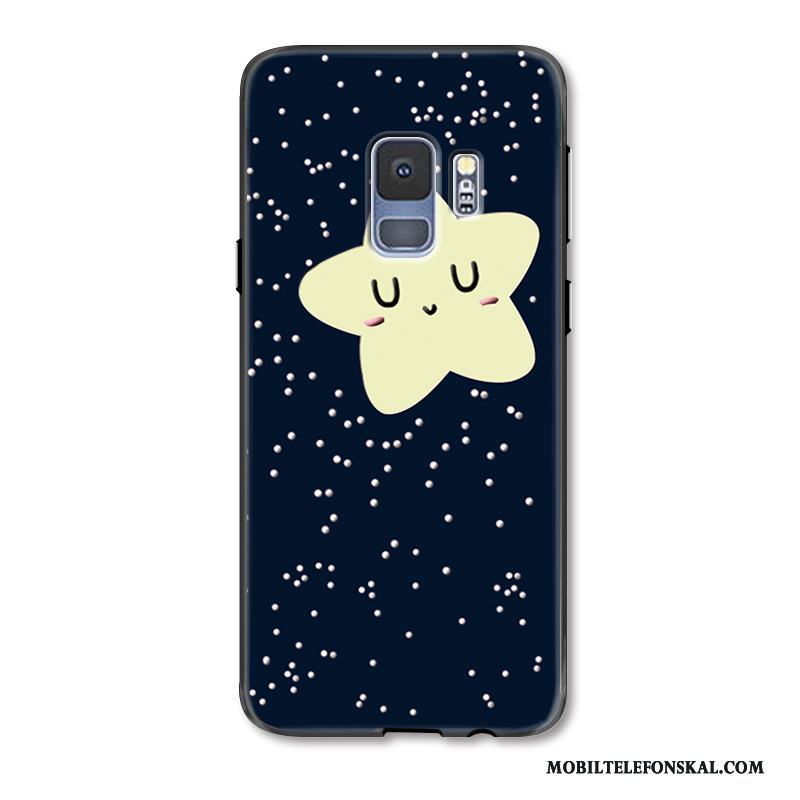 Samsung Galaxy S9 Målade Skydd Fodral Ny Skal Telefon Hängsmycken Stjärna