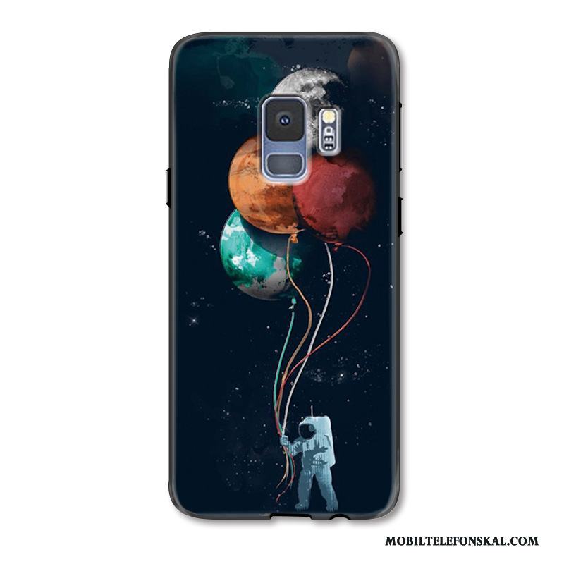 Samsung Galaxy S9+ Månad Skydd Fodral Svart Skal Telefon Kreativa Lättnad