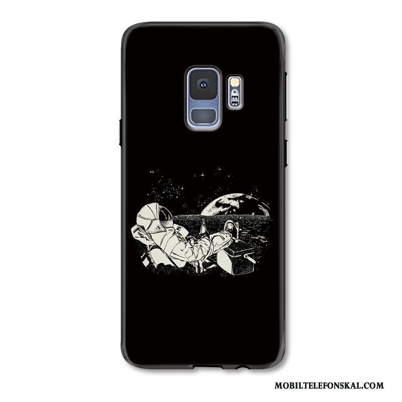 Samsung Galaxy S9+ Månad Skydd Fodral Svart Skal Telefon Kreativa Lättnad