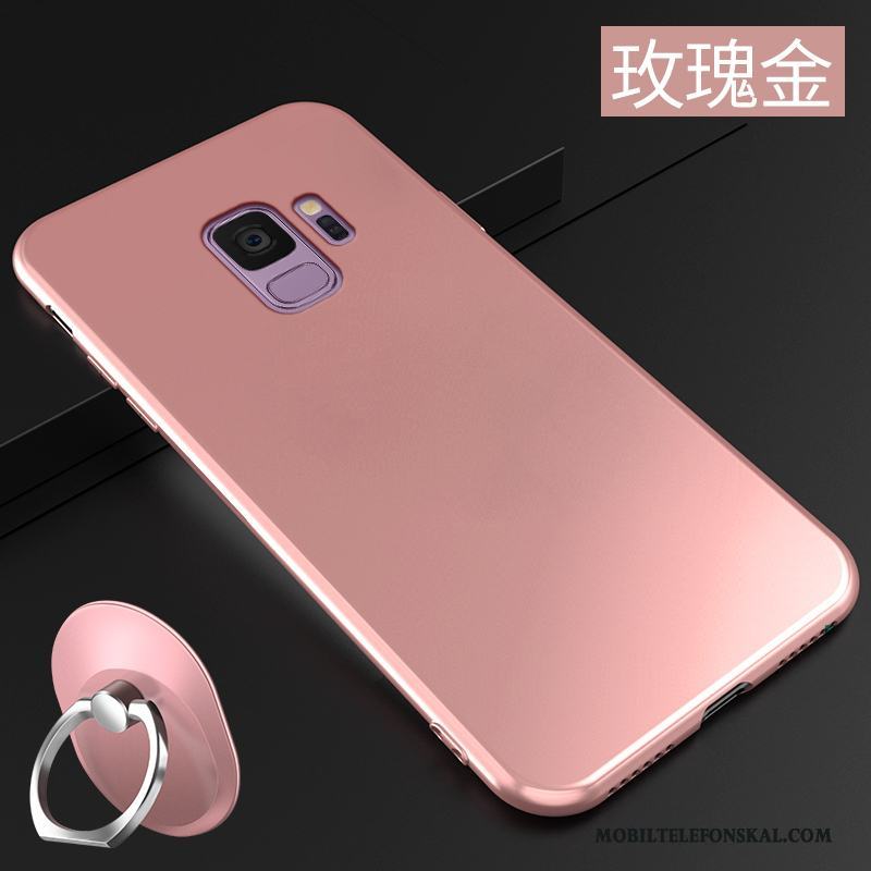 Samsung Galaxy S9 Nubuck Stjärna Rosa Mjuk Skal Fodral Telefon