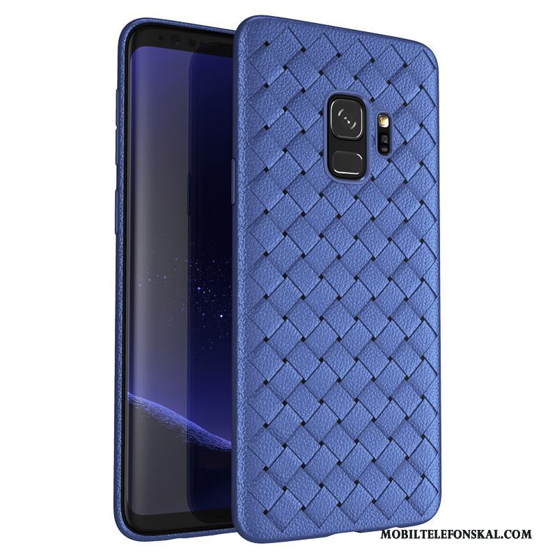 Samsung Galaxy S9 Ny Skal Telefon Skydd Interlace Mönster Purpur Fallskydd