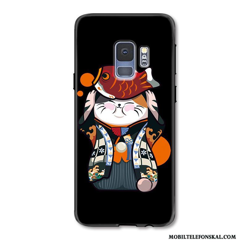 Samsung Galaxy S9+ Rikedom Katt Svart Skydd Festliga Fodral Skal Telefon