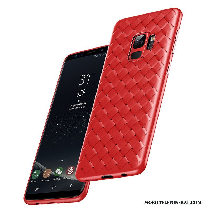 Samsung Galaxy S9 Röd Skydd Skal Telefon Silikon Fodral All Inclusive Stjärna