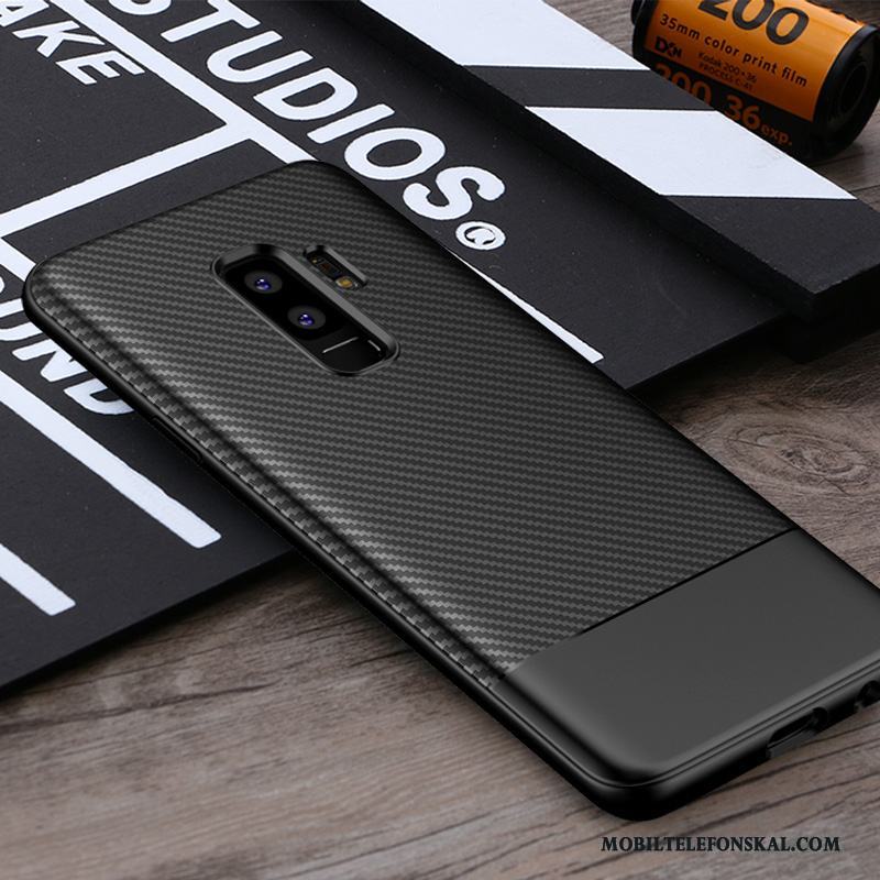 Samsung Galaxy S9+ Skal All Inclusive Nubuck Röd Fodral Stjärna Fallskydd Business