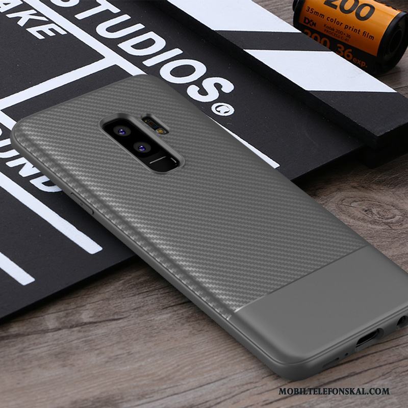 Samsung Galaxy S9+ Skal All Inclusive Nubuck Röd Fodral Stjärna Fallskydd Business