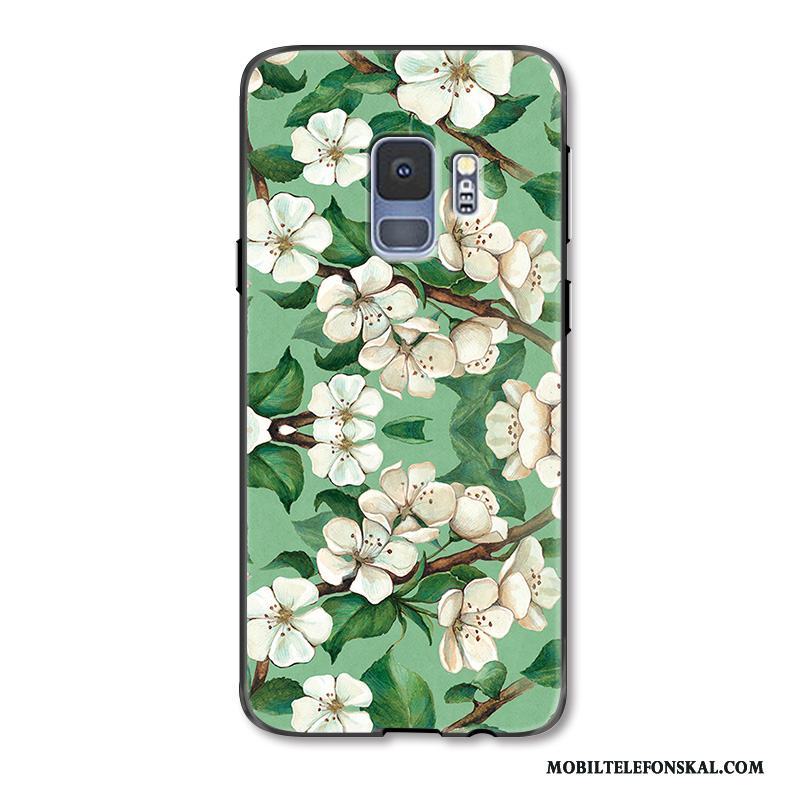 Samsung Galaxy S9+ Skal All Inclusive Silikon Hängsmycken Grön Fodral Liten Konst