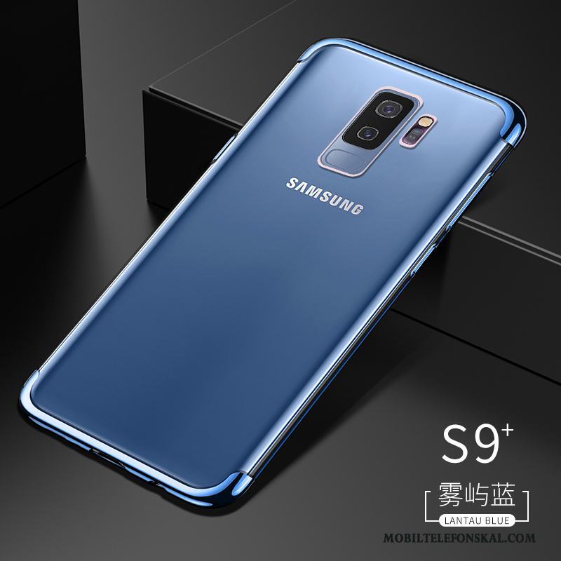 Samsung Galaxy S9+ Skal Blå Transparent Slim Trend Silikon Personlighet Stjärna