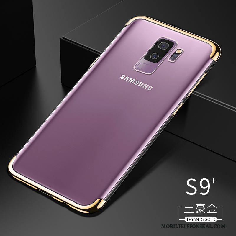 Samsung Galaxy S9+ Skal Blå Transparent Slim Trend Silikon Personlighet Stjärna