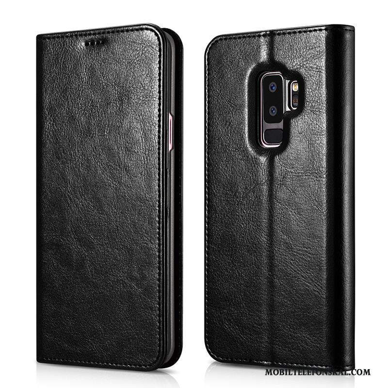 Samsung Galaxy S9+ Skal Fodral Clamshell Fallskydd Läderfodral Kort Stjärna All Inclusive