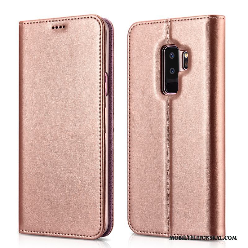 Samsung Galaxy S9+ Skal Fodral Clamshell Fallskydd Läderfodral Kort Stjärna All Inclusive