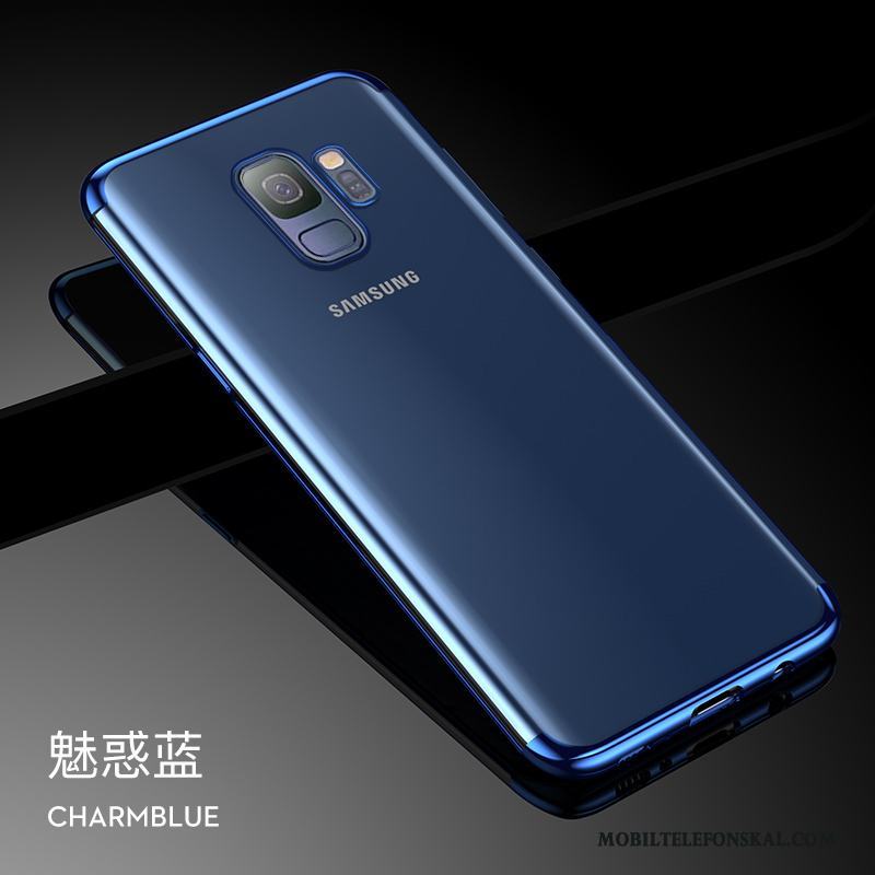 Samsung Galaxy S9 Skal Fodral Svart Silikon Transparent Råtta Stjärna Liten