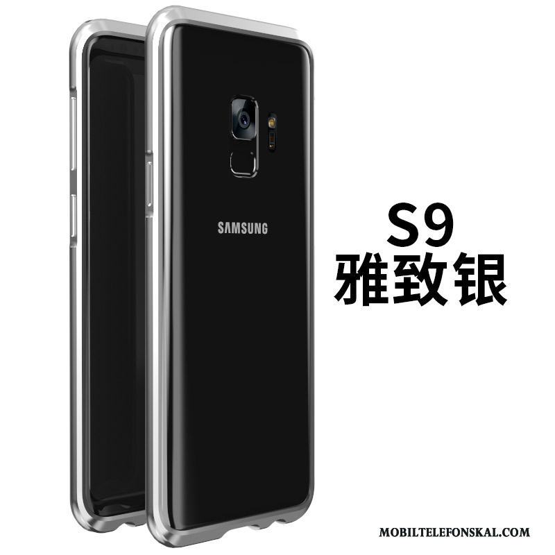 Samsung Galaxy S9 Skal Frame Glas Stjärna Metall All Inclusive Svart Skydd