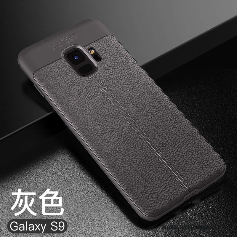 Samsung Galaxy S9 Skal Nubuck Svart Mjuk Ny Fodral All Inclusive Silikon