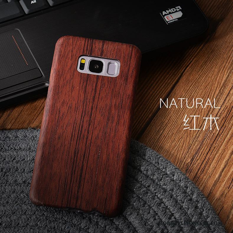 Samsung Galaxy S9 Skal Telefon Fodral Skydd All Inclusive Stjärna Wood Trä