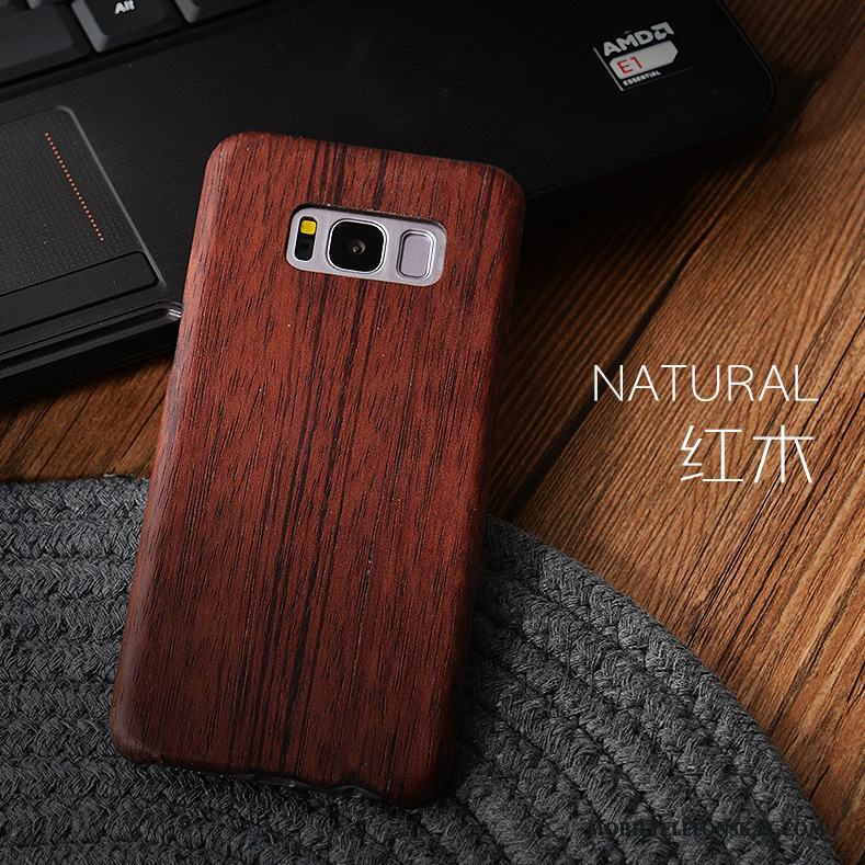 Samsung Galaxy S9 Skal Telefon Fodral Skydd All Inclusive Stjärna Wood Trä